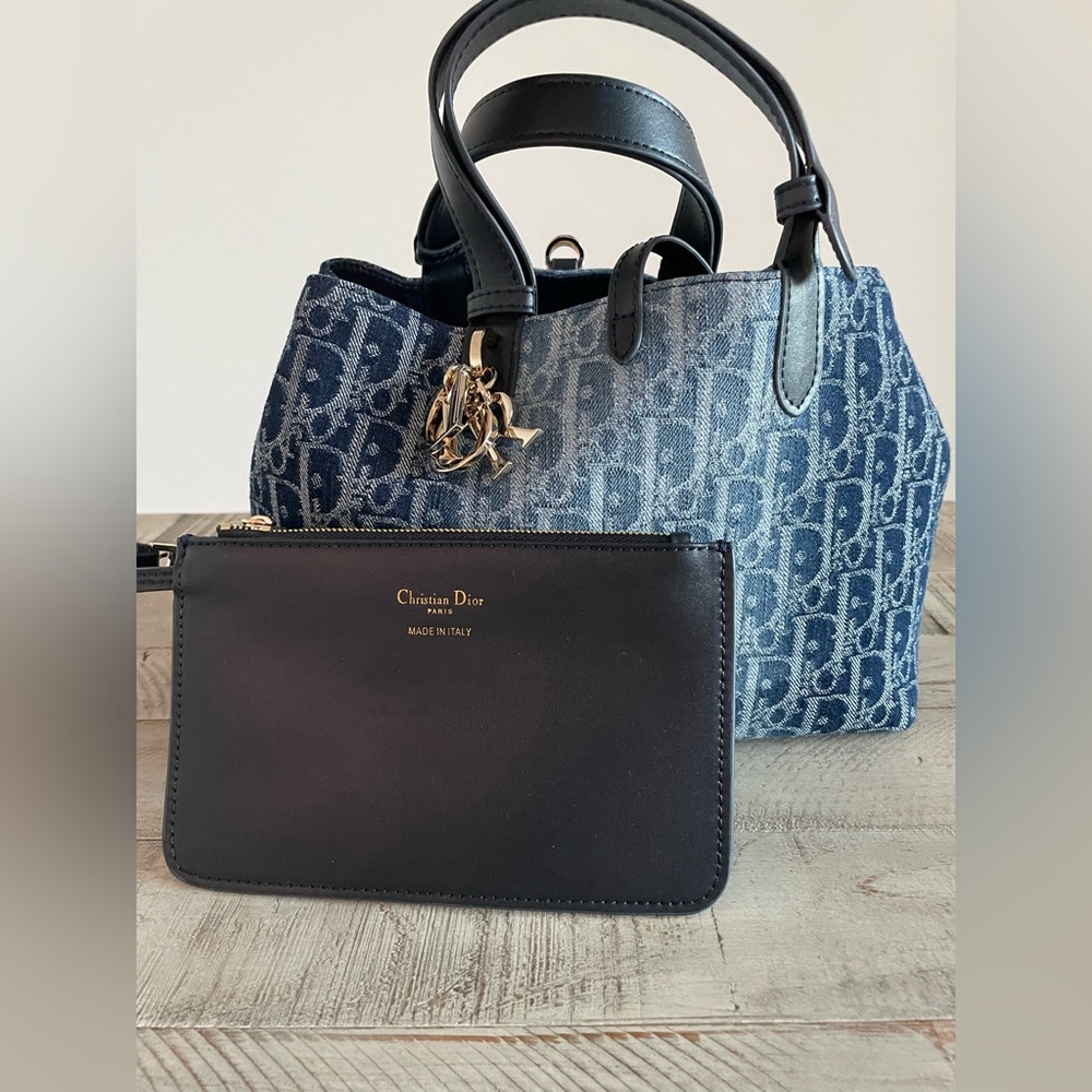 Luxury Style Midnight Blue Denim Tote